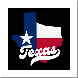 Texas State Map Posters and Art